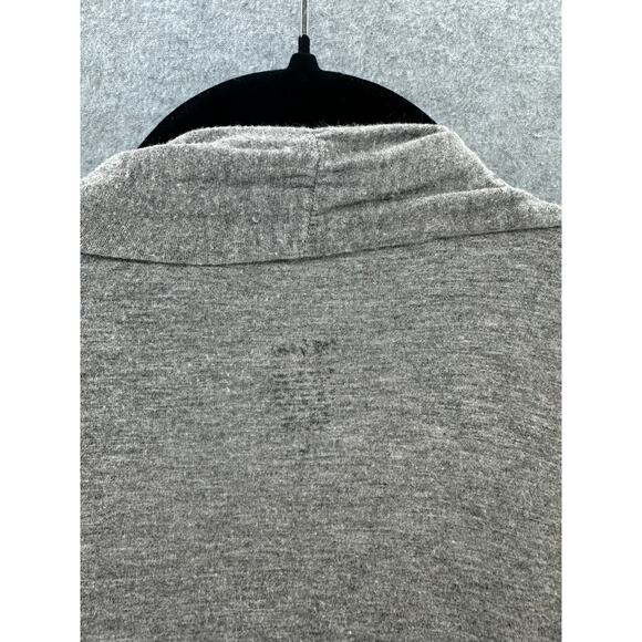 Mossimo Women's sz L Jersey Knit Front Tie Grey Drape Cardigan - Picture 8 of 8